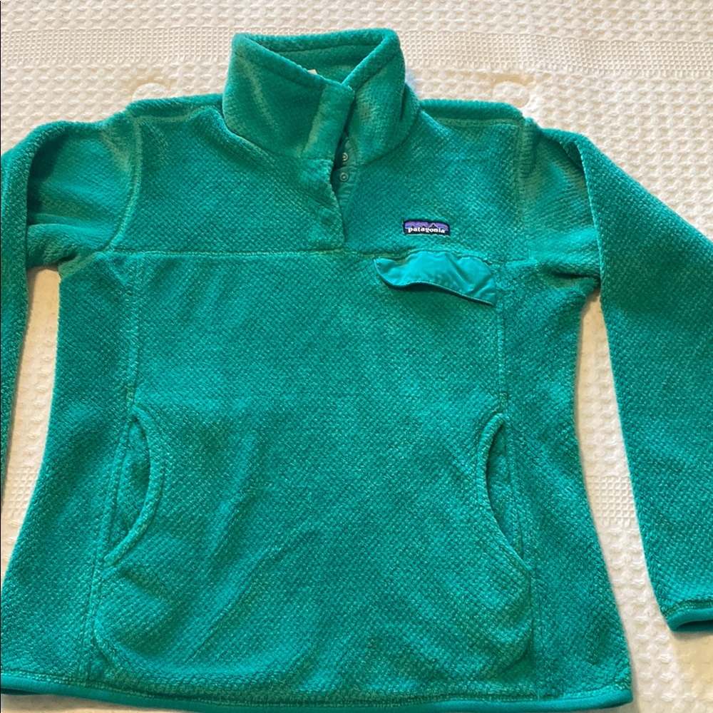 Patagonia Women's retool t-snap fleece pullover medium GUC
